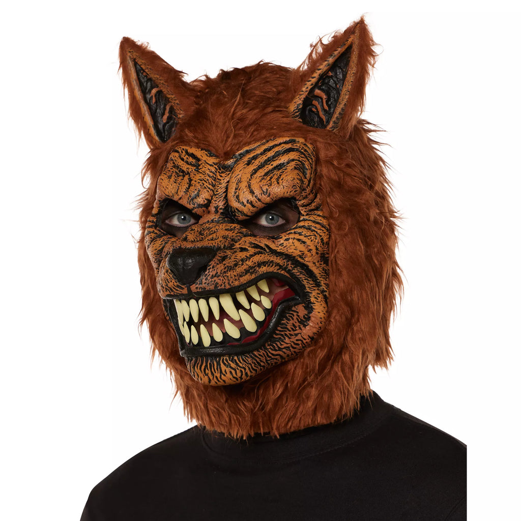 Animotion Brown Werewolf Full Mask
