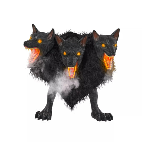 2 Ft 7 In Cerberus Three Headed Dog Animatronic