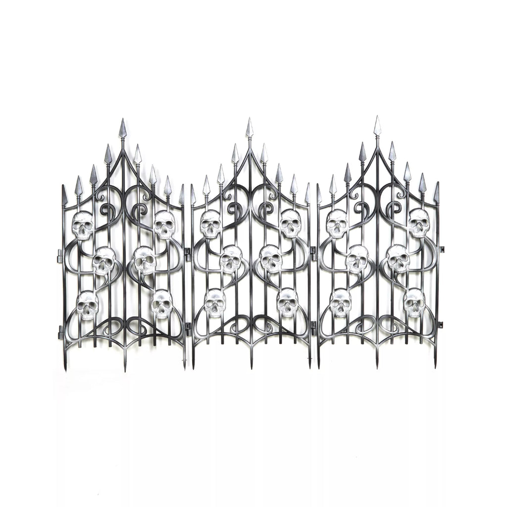 3 Ft Skull Swirl Fence