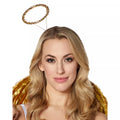 Goldtone Rhinestone Angel Headband
