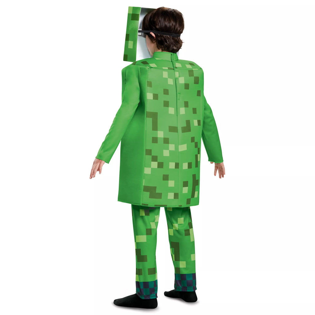Kids Creeper Costume Deluxe - Minecraft