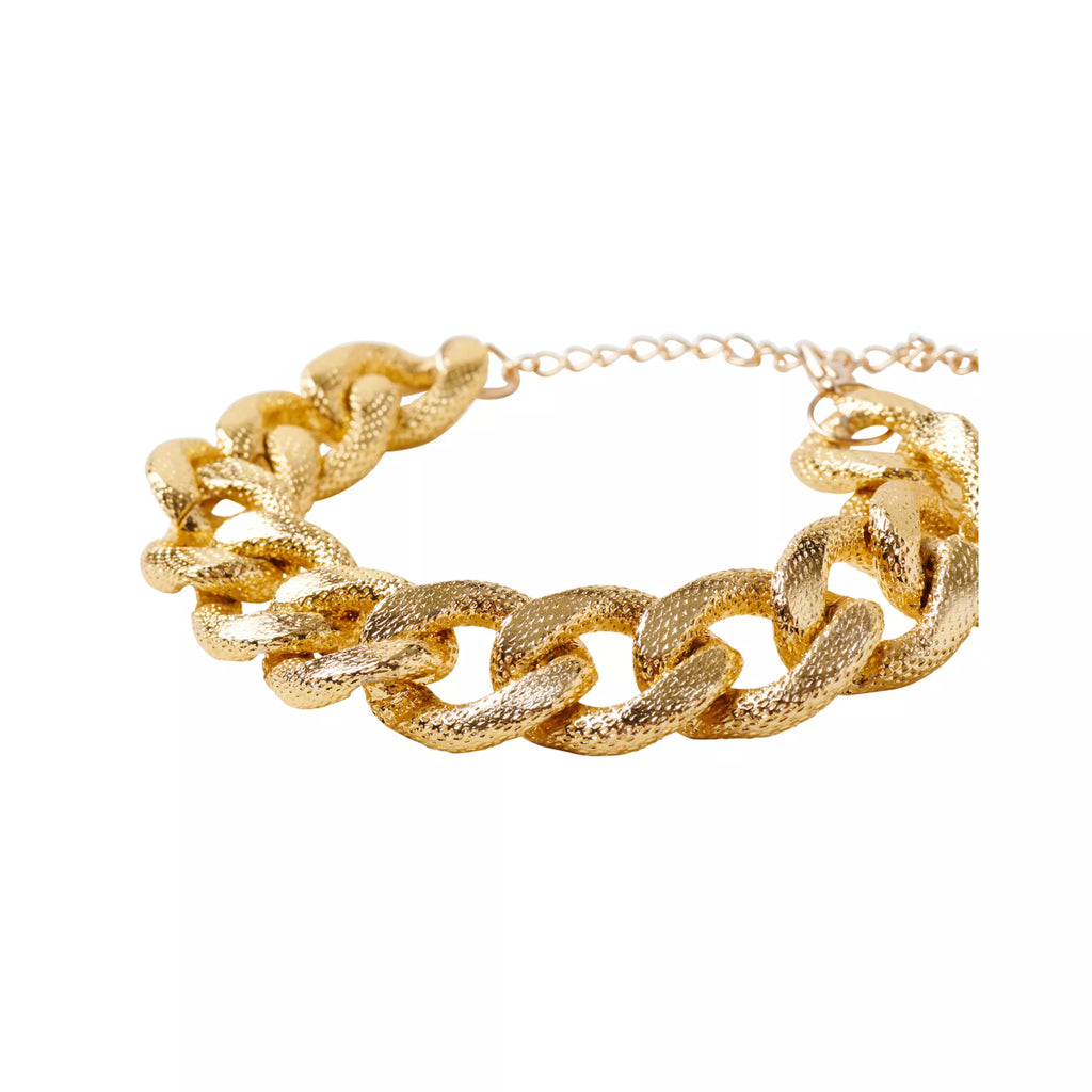 Pimp Textured Chain Link Bracelet