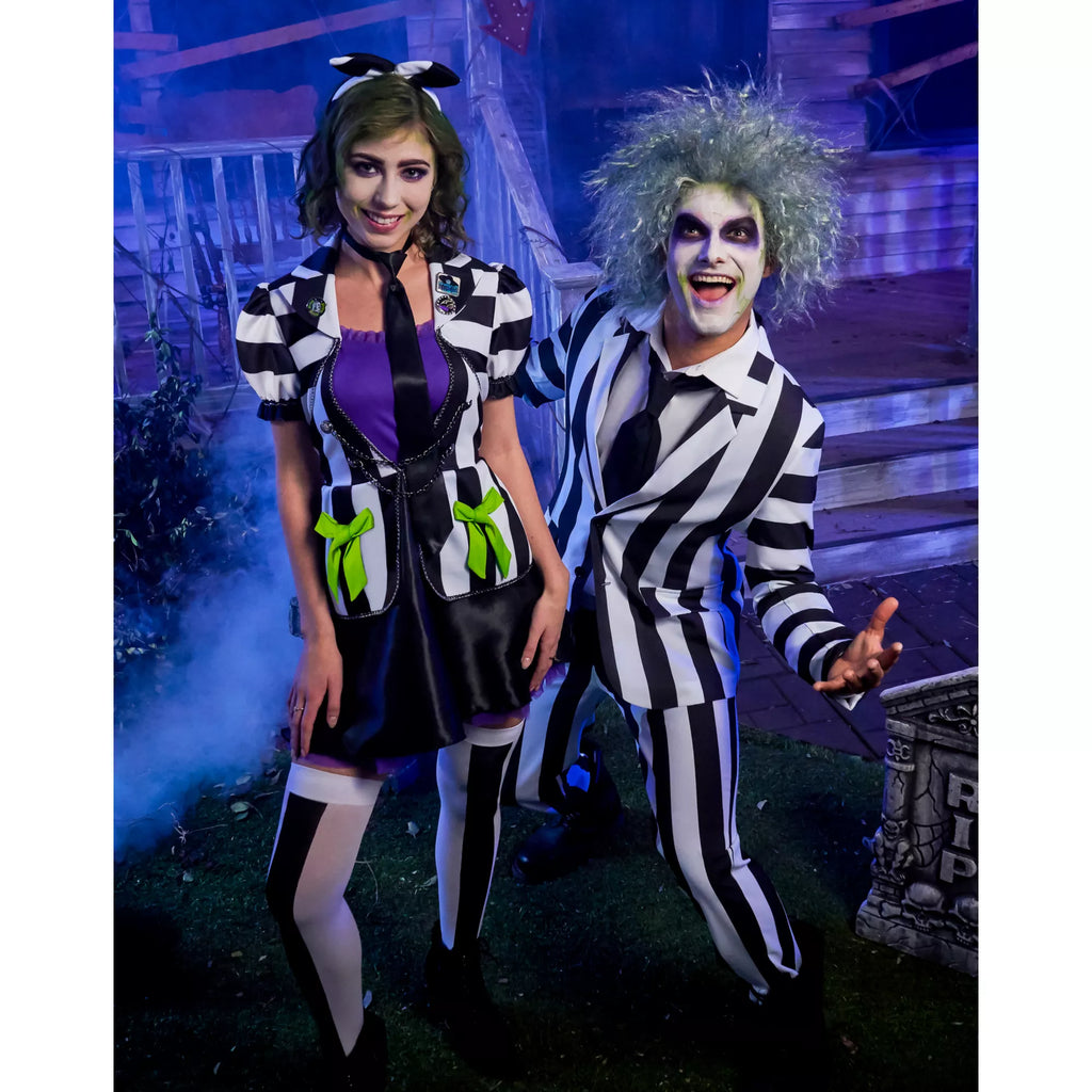 Adult Beetlejuice Striped Suit