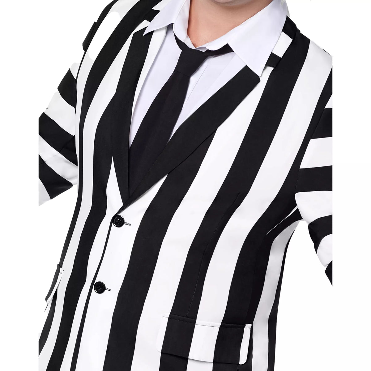 Adult Beetlejuice Striped Suit