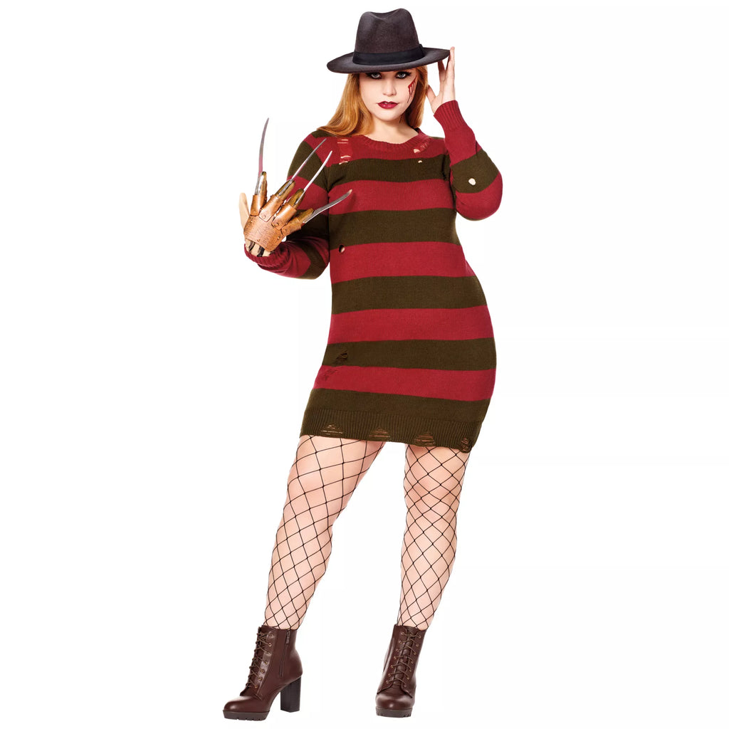 Adult Freddy Krueger Sweater Dress - A Nightmare on Elm Street