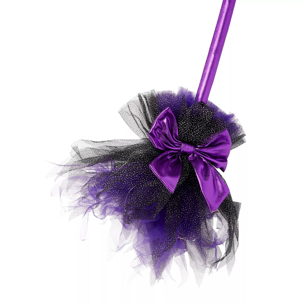 Purple Light-Up Witch Broom