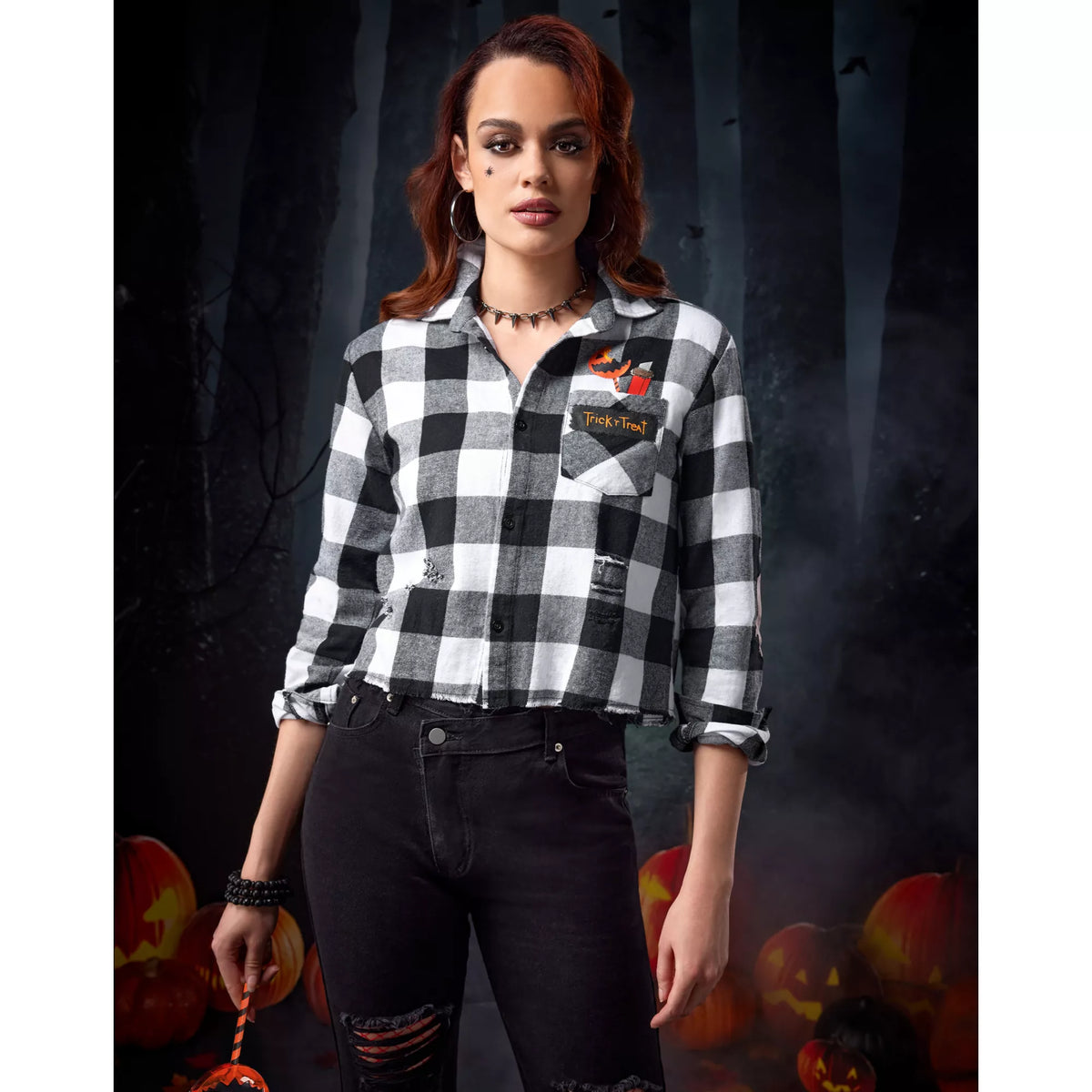 Adult Flannel Shirt - Trick 'r Treat