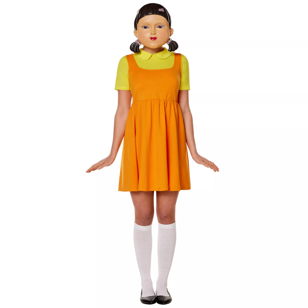 Adult Young-hee Doll Dress Costume - Squid Game