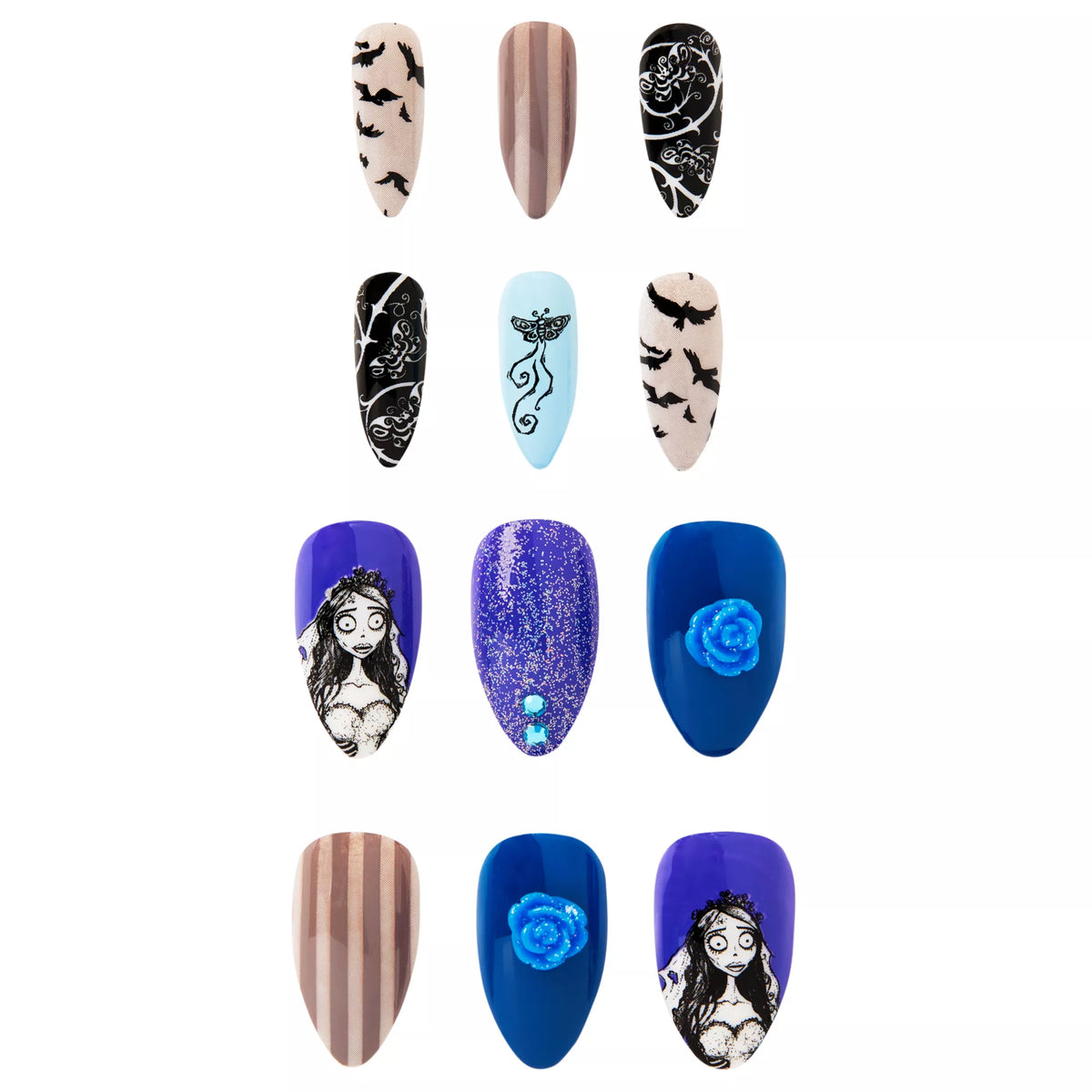 Corpse Bride Press-On Nails