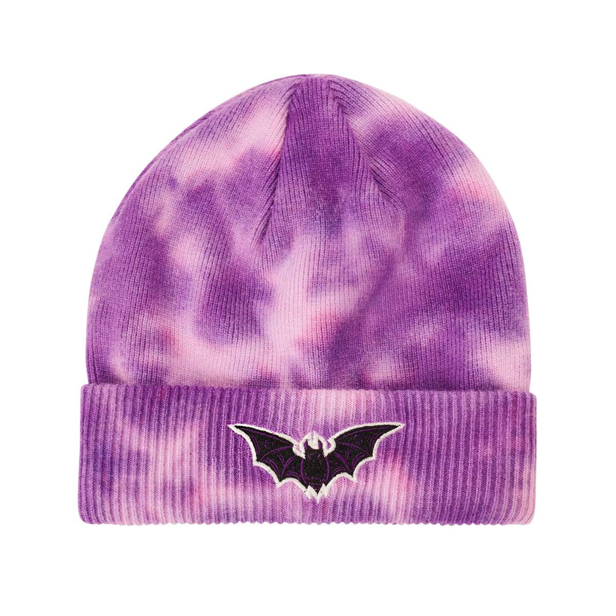 Purple Tie Dye Bat Beanie