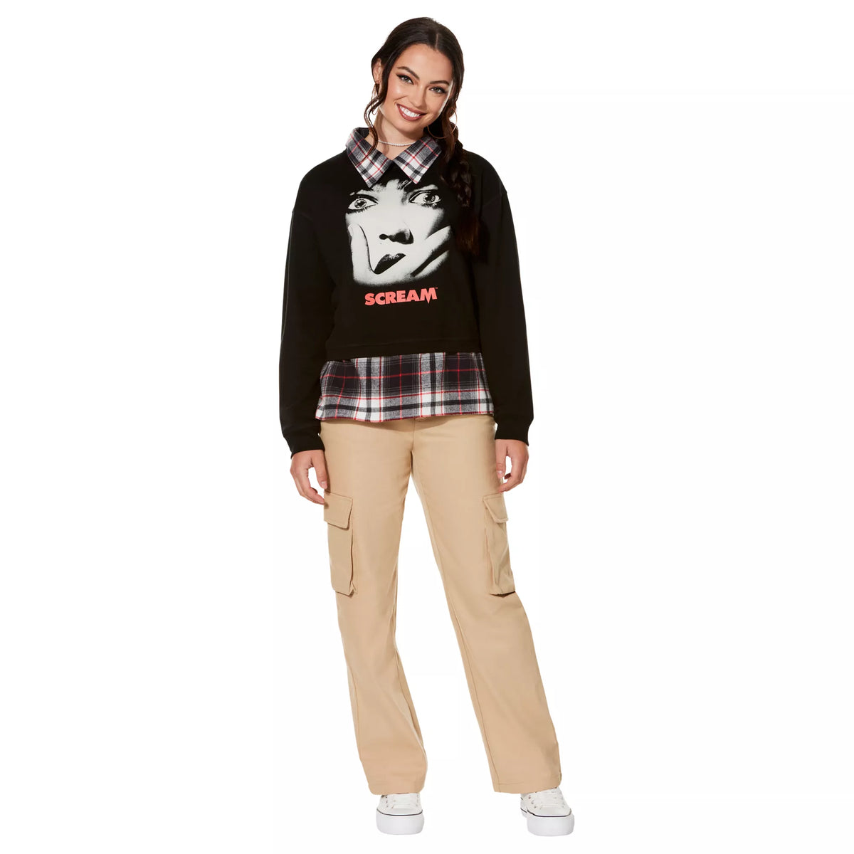 Ghost Face Slasher Flannel Shirt