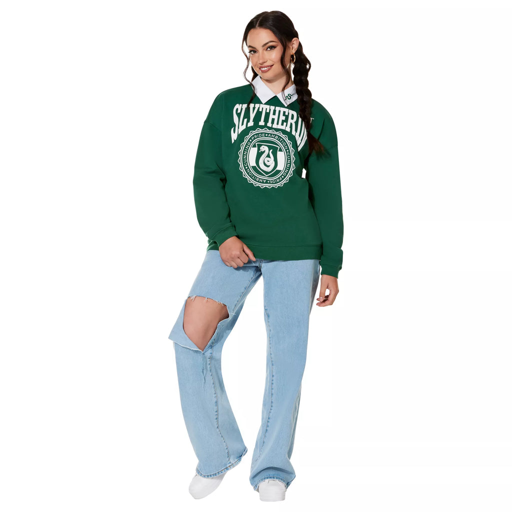 Slytherin Collared Crewneck - Harry Potter