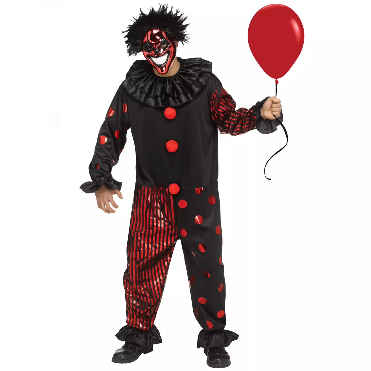 Adult Creepy Chrome Clown Costume