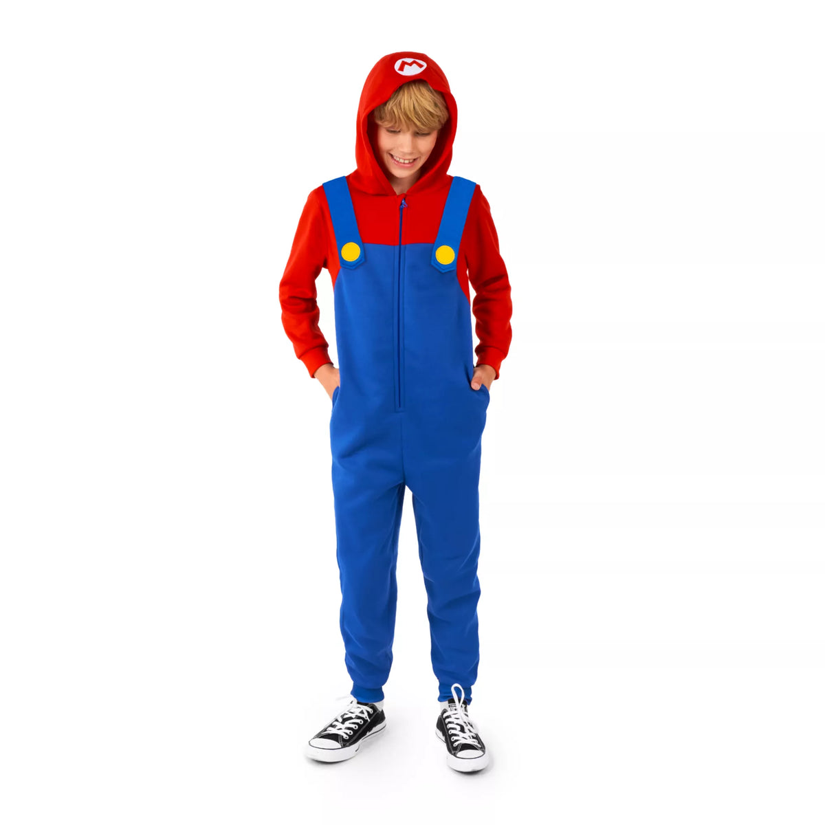 Kids Mario Jumpsuit With Hood - Super Mario Bros.