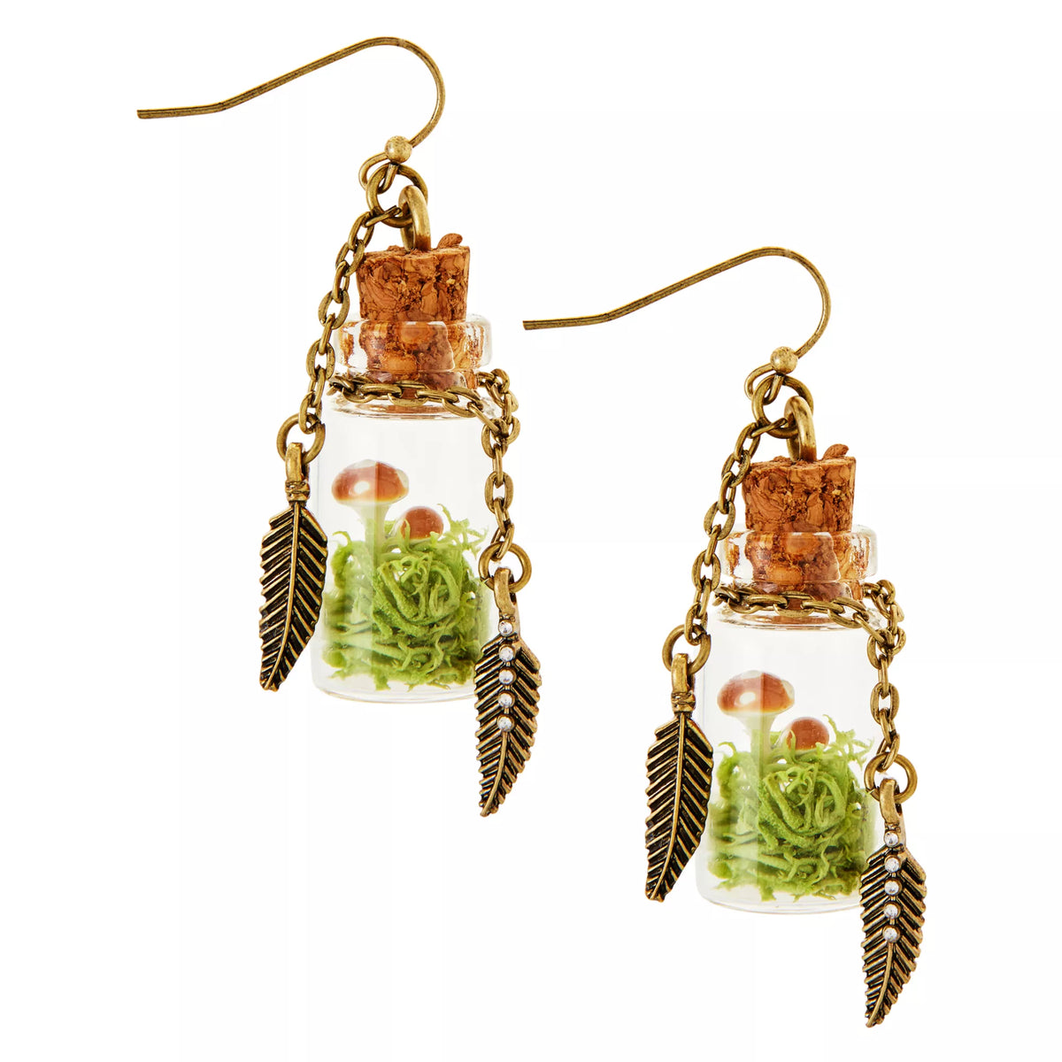 Mushroom Bottle Jewelry Set