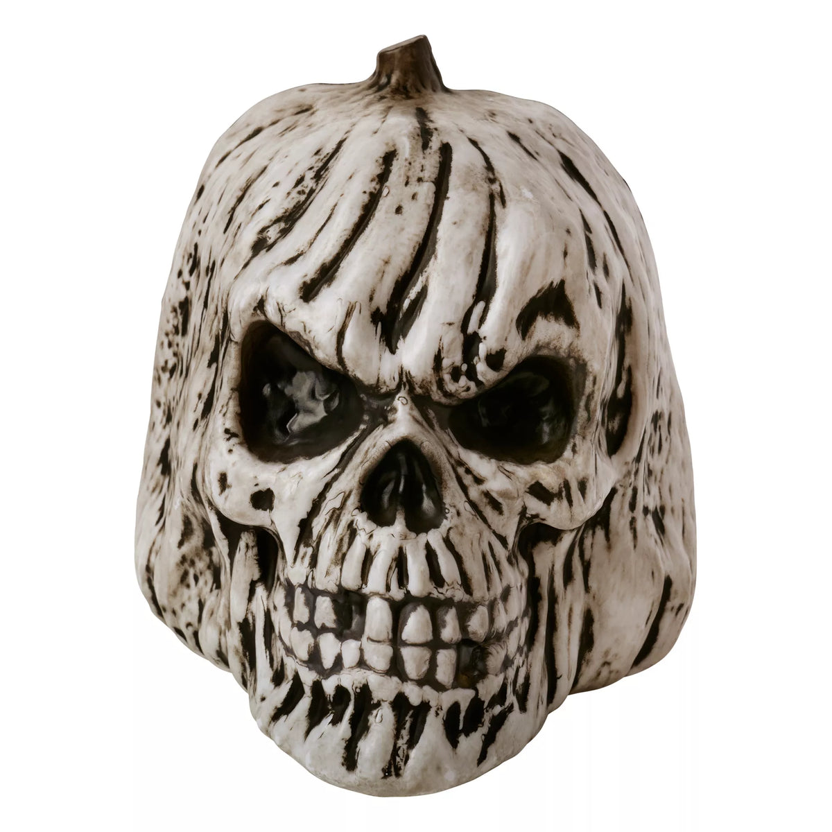 Black and White Pumpkin Skull