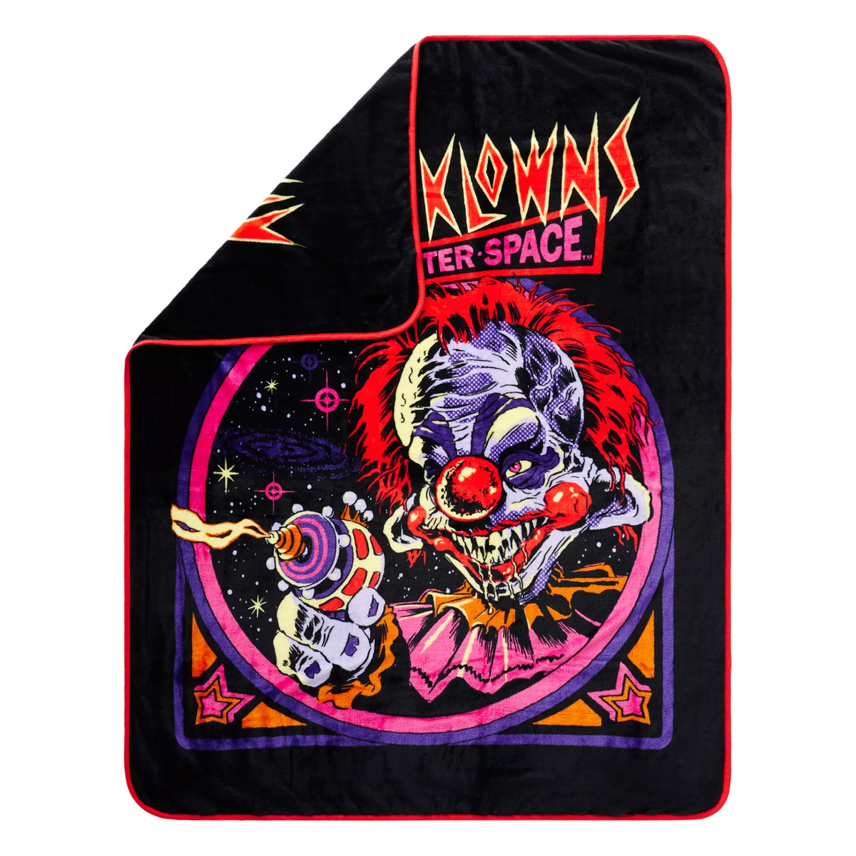 Killer Klowns from Outer Space Retro Fleece Blanket