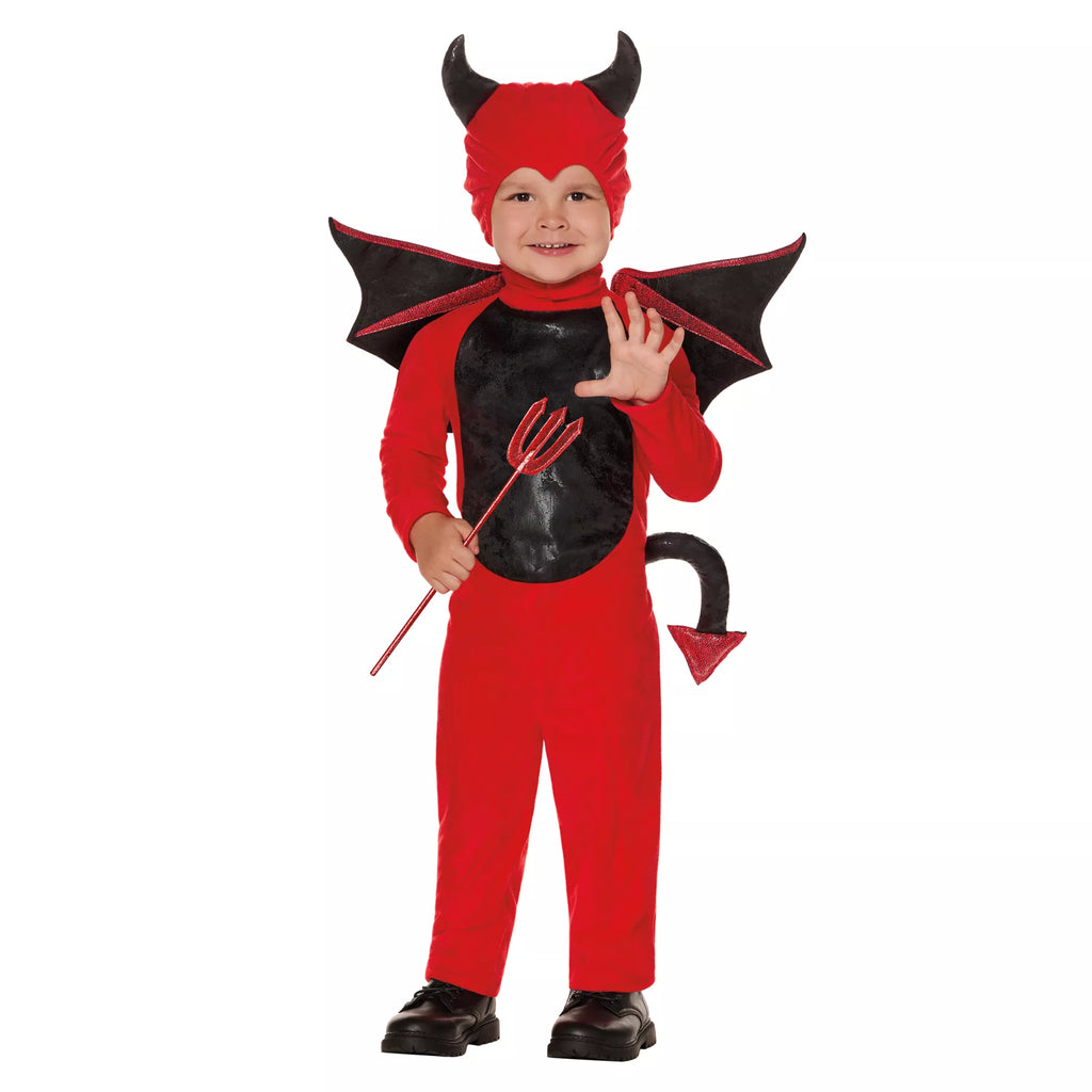 Toddler Devil Jumpsuit Costume