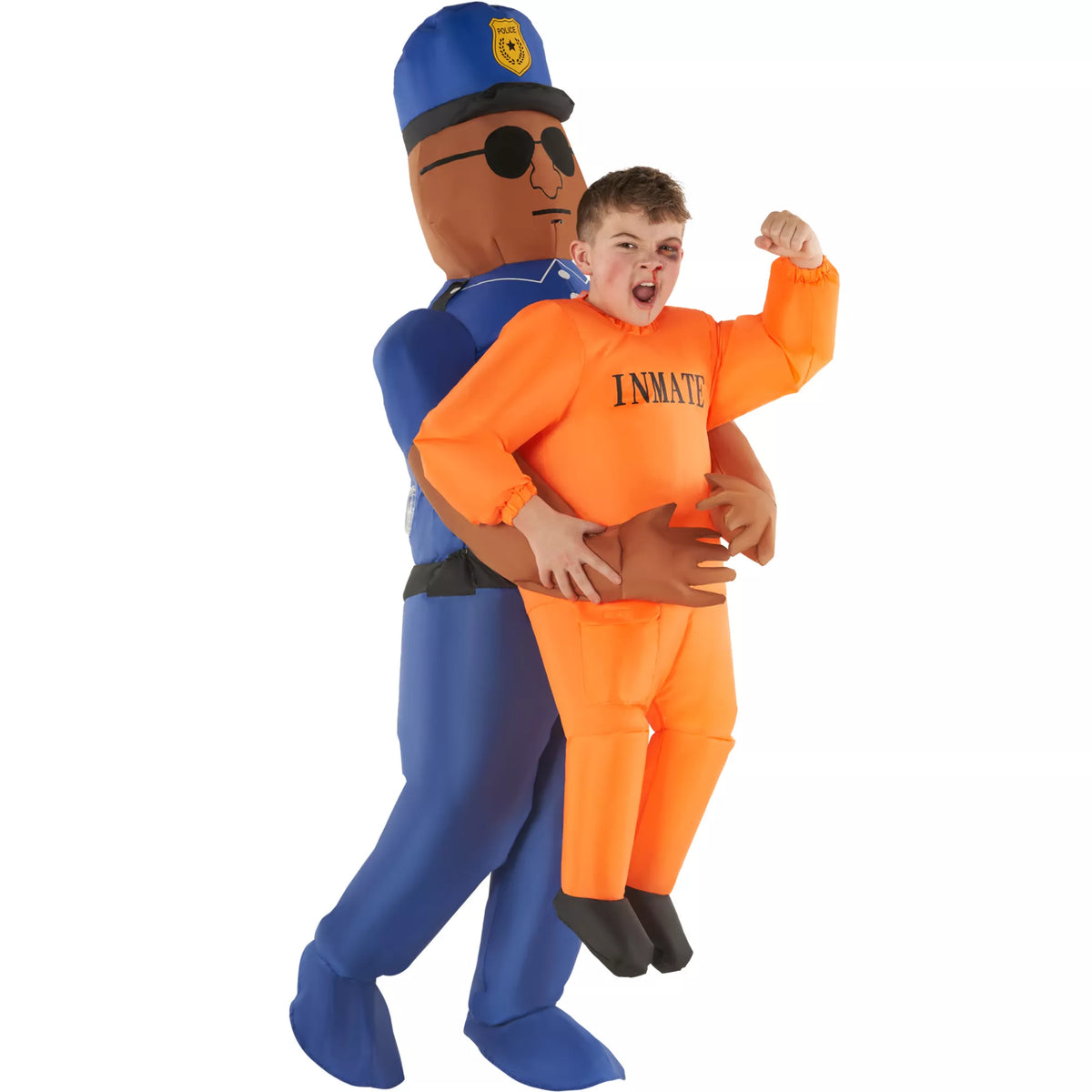 Kids Police and Inmate Inflatable Costume