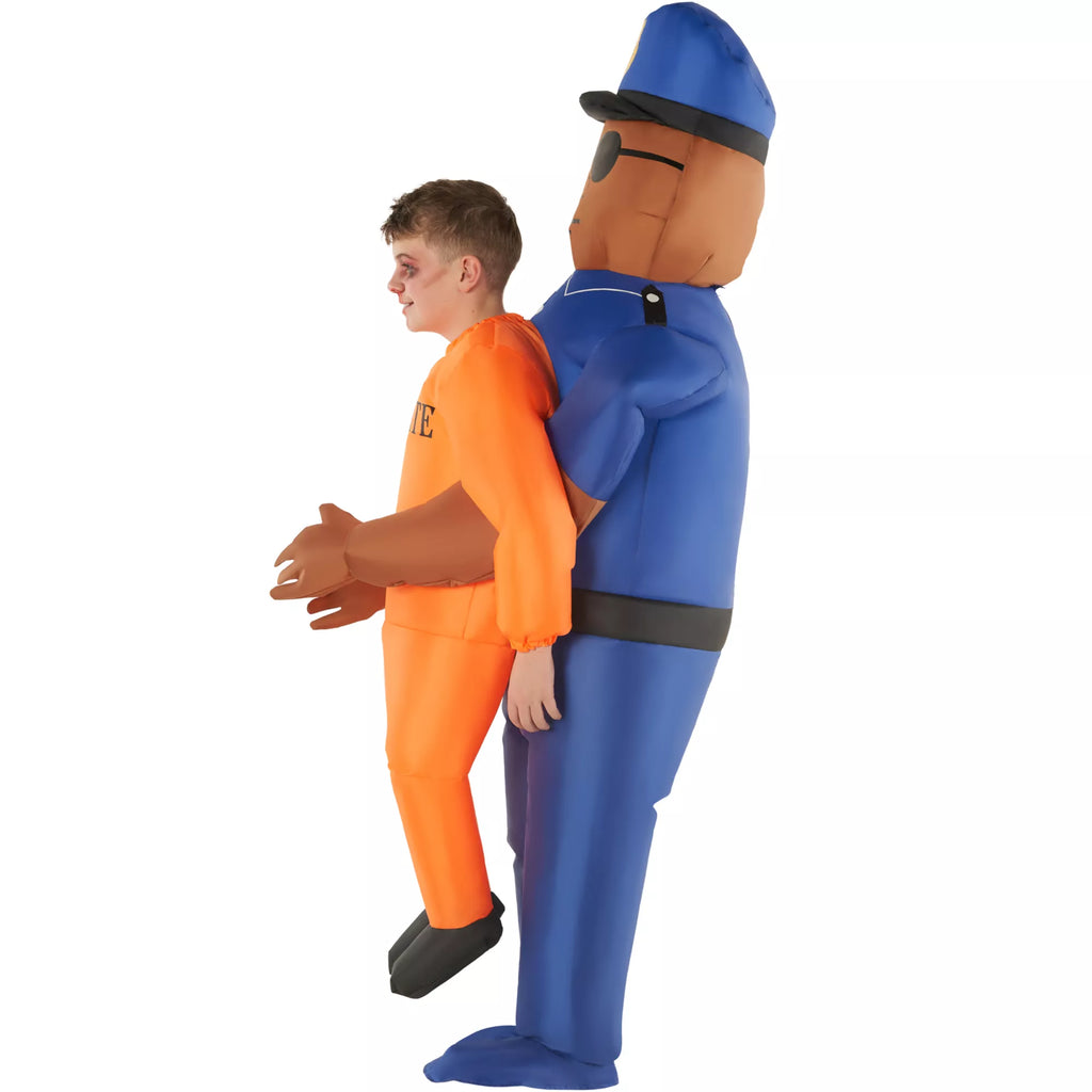 Kids Police and Inmate Inflatable Costume