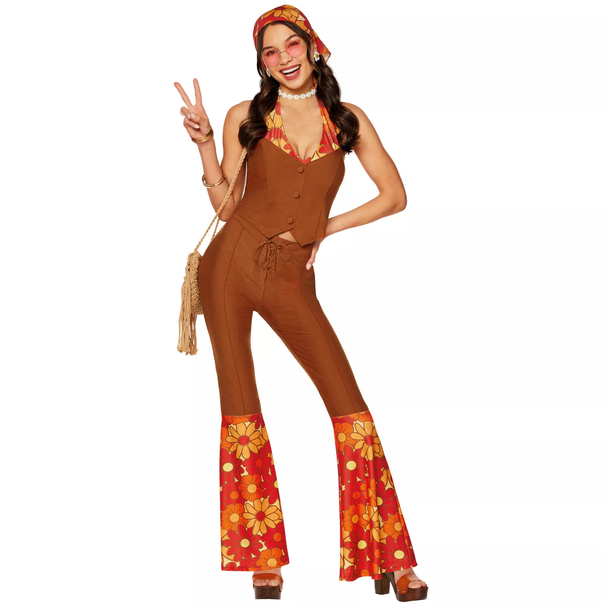 Adult Flower Power 60s Costume
