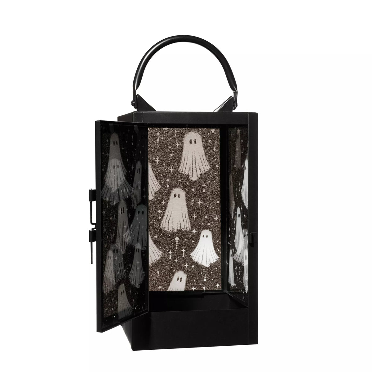 Black and White Glass Ghost Lantern