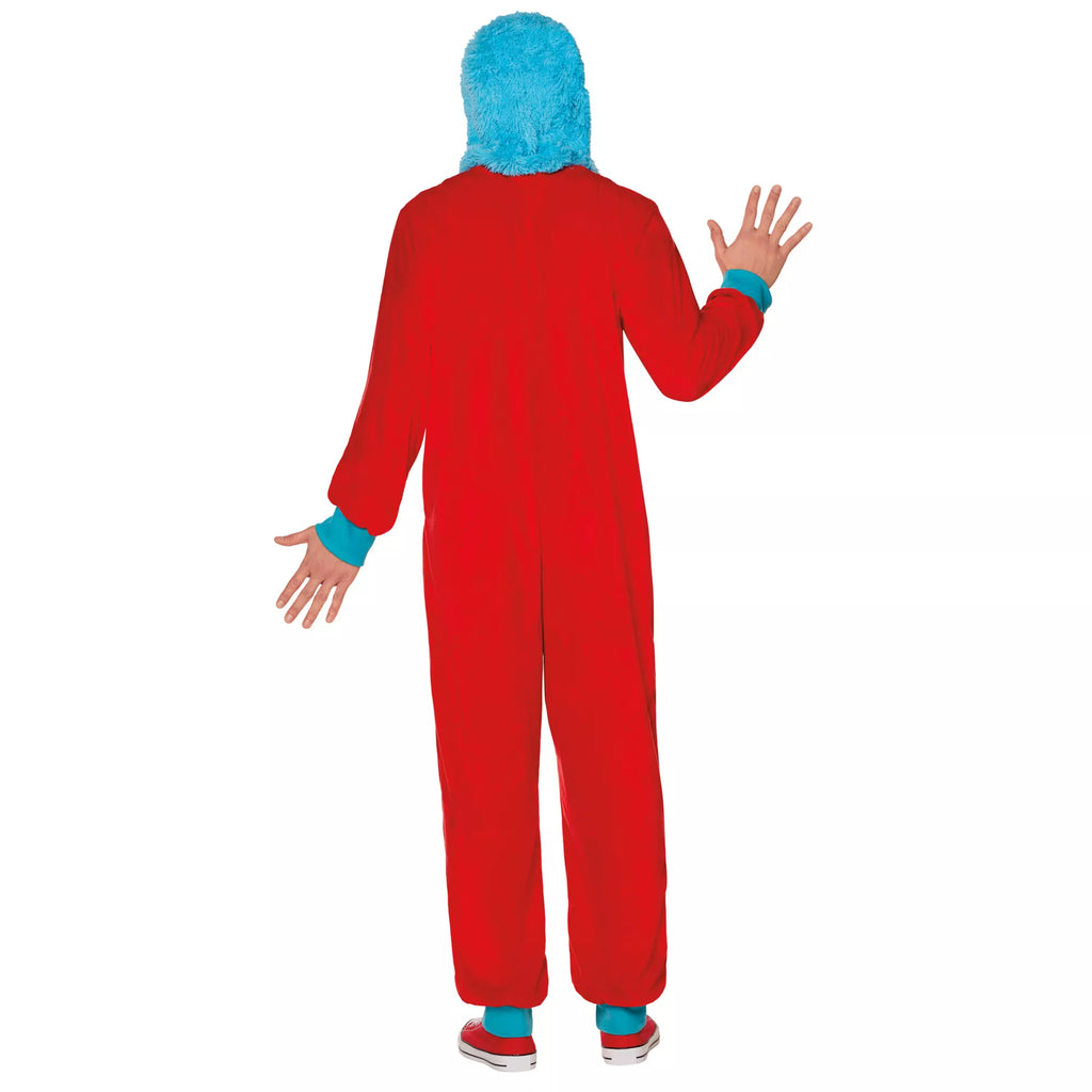Adult Thing 1 and Thing 2 Jumpsuit Costume - Dr. Seuss