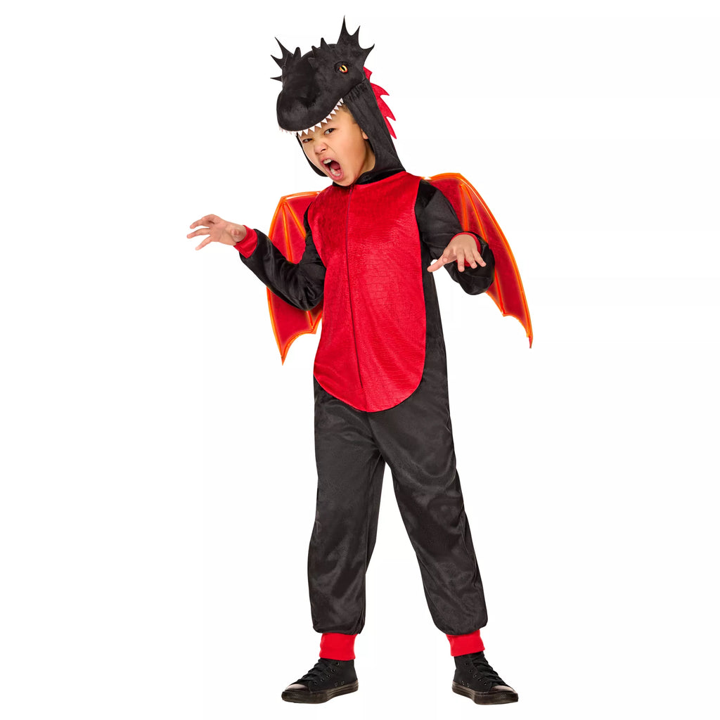 Kids Light-Up Dragon Jumpsuit Costume