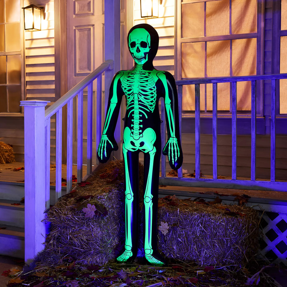 5 Ft Glow in the Dark Inflatable Skeleton
