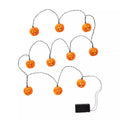 Orange Jack-o'-Lantern Skull String Lights - Halloween II