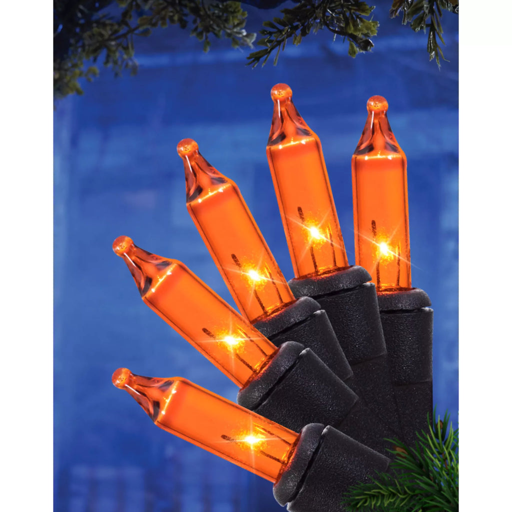 Orange Mini String Lights - 100 Count