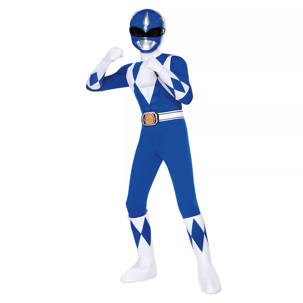 Kids Blue Power Ranger Costume - Mighty Morphin Power Rangers