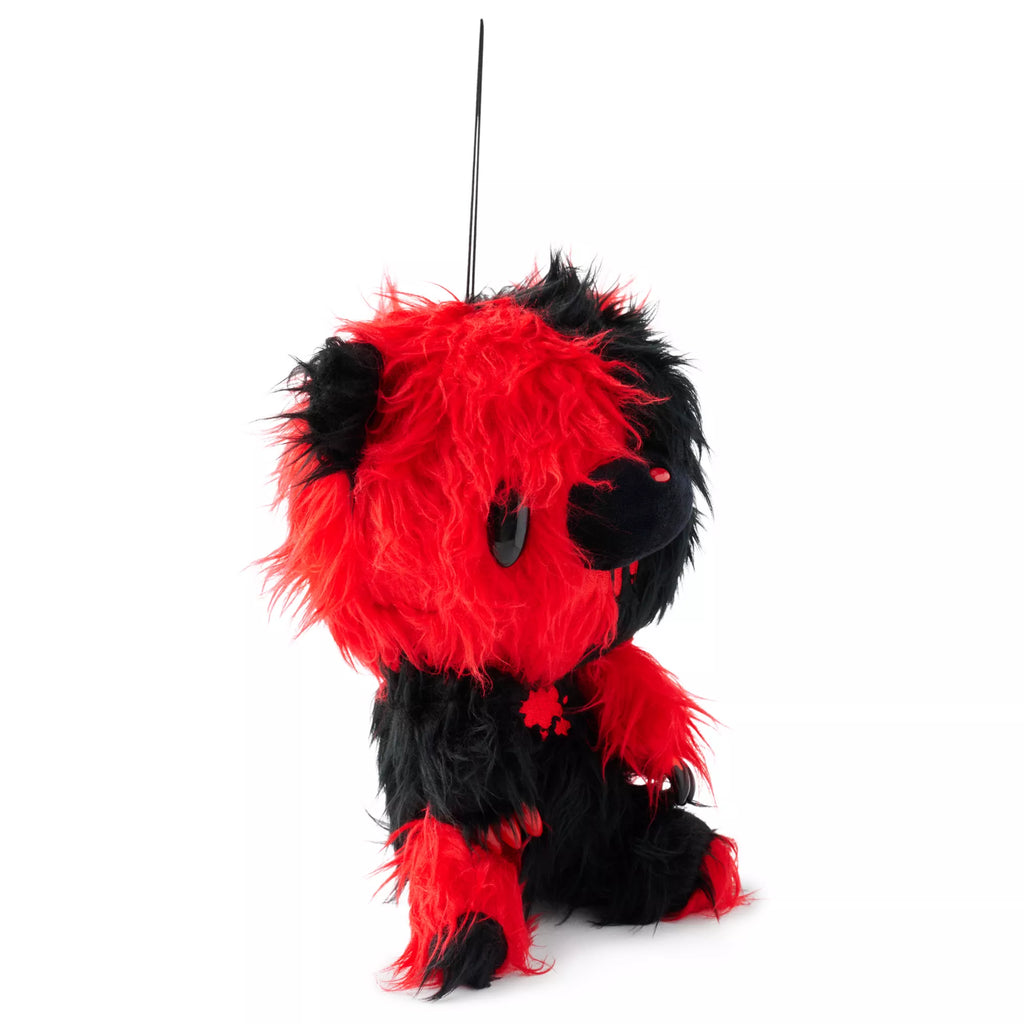 Gloomy Bear Black and Red Long Fur Plush
