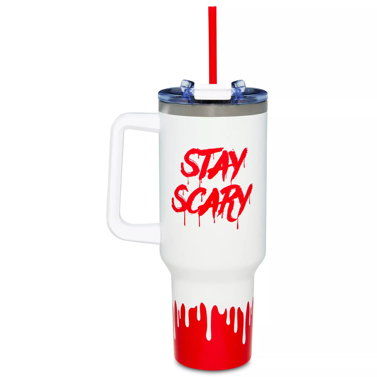 Ghost Face Stay Scary Travel Tumbler with Straw - 40 oz.