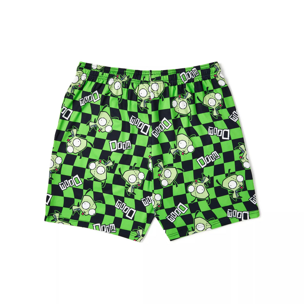 GIR Checkered Lounge Shorts - Invader Zim