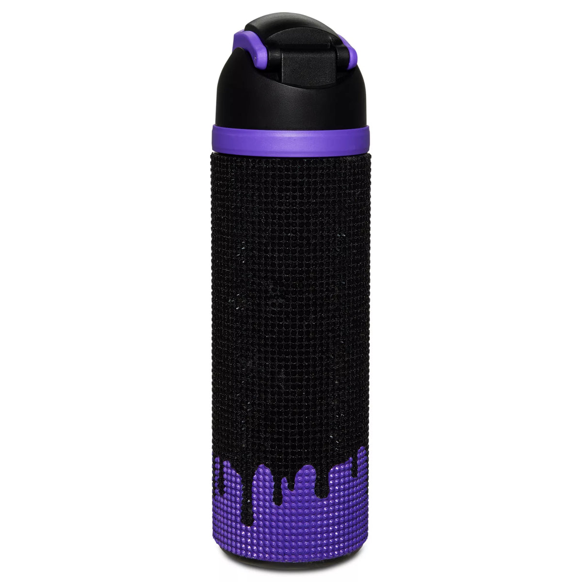 Ghost Face Rhinestone Drip Flip Top Water Bottle - 24 oz.