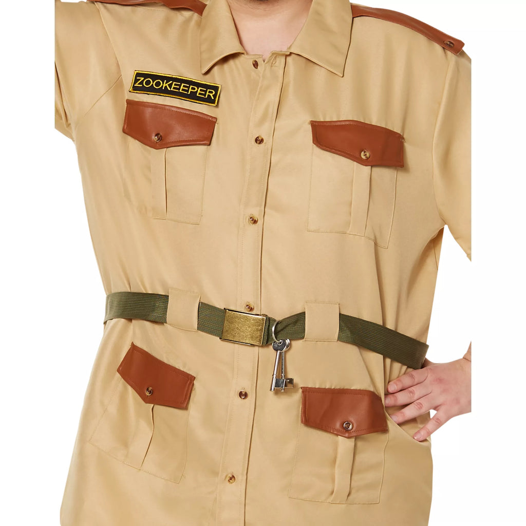 Adult Men's Zookeeper Plus Size Costume