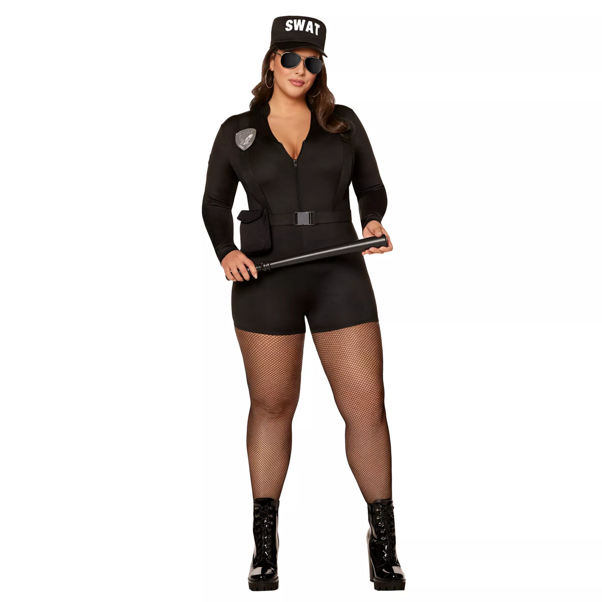 Adult SWAT Commander Plus Size Costume