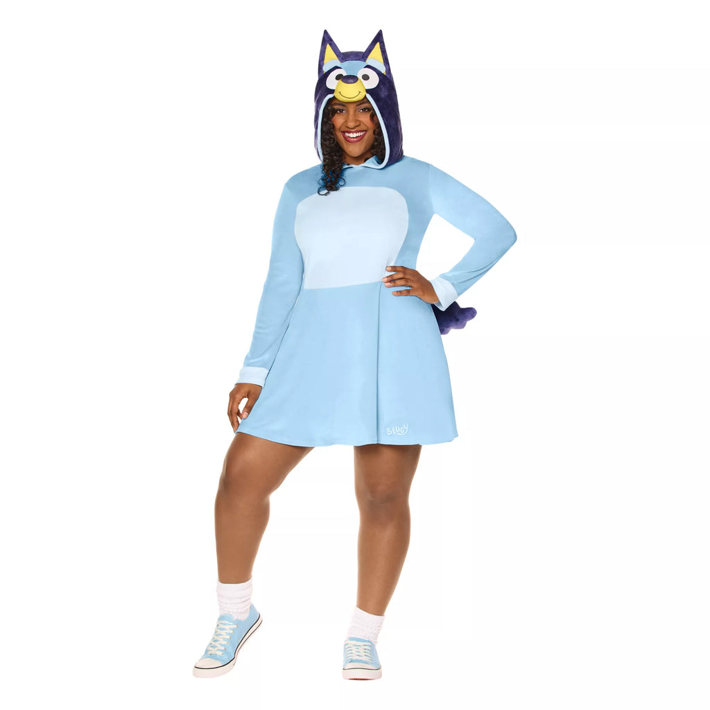 Adult Bluey Hooded Dress Costume