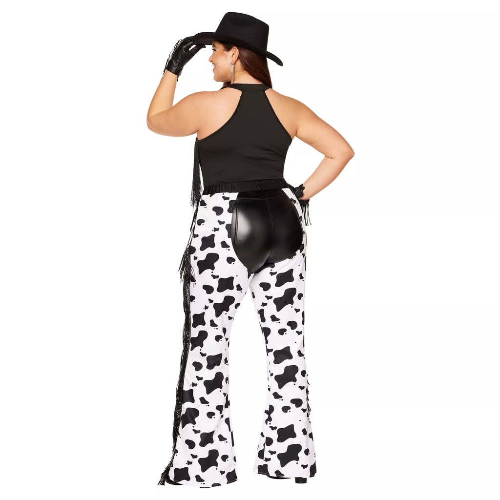 Adult Cow Print Chaps