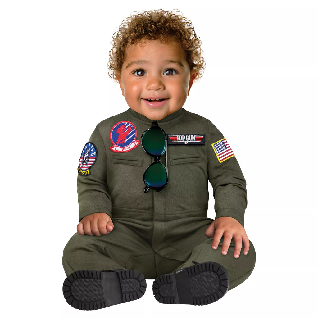 Baby Top Gun Flight Suit Costume